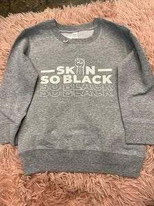 Grey toddler SKIN.SO.BLACK pullover