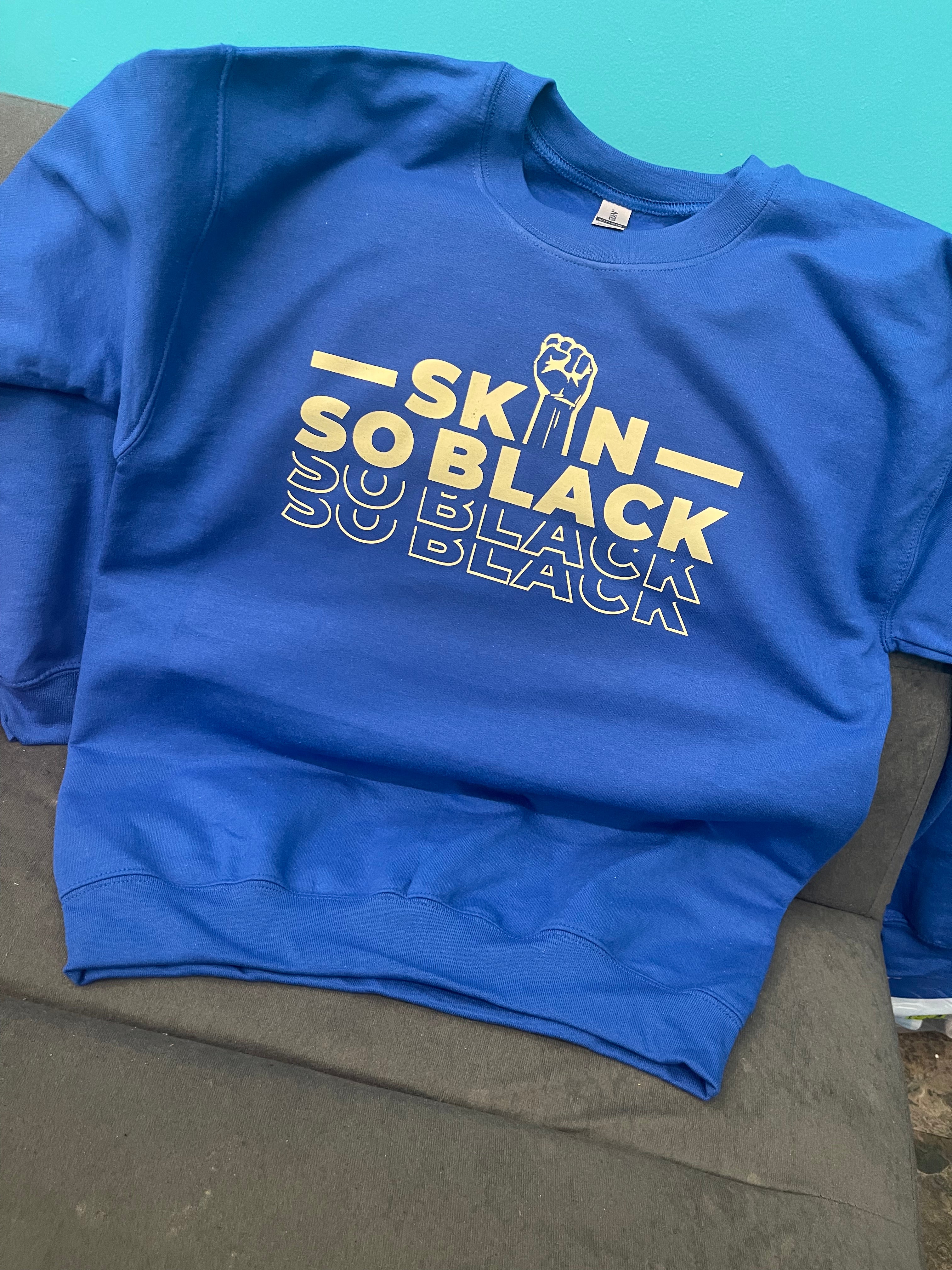 ADULT SKIN.SO.BLACK SOLID SWEATSHIRTS