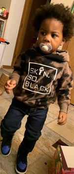 Load image into Gallery viewer, Toddler Skin.So.Black Hoodie
