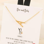 Load image into Gallery viewer, Initial Gold Dip Short Necklace
